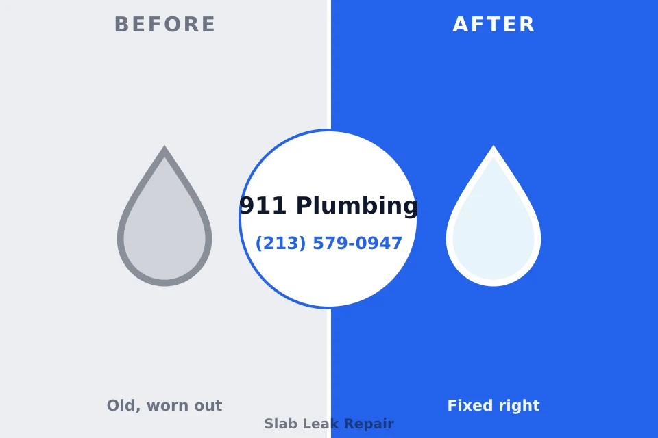 Before and after: plumbing repair Winona Lake, IN